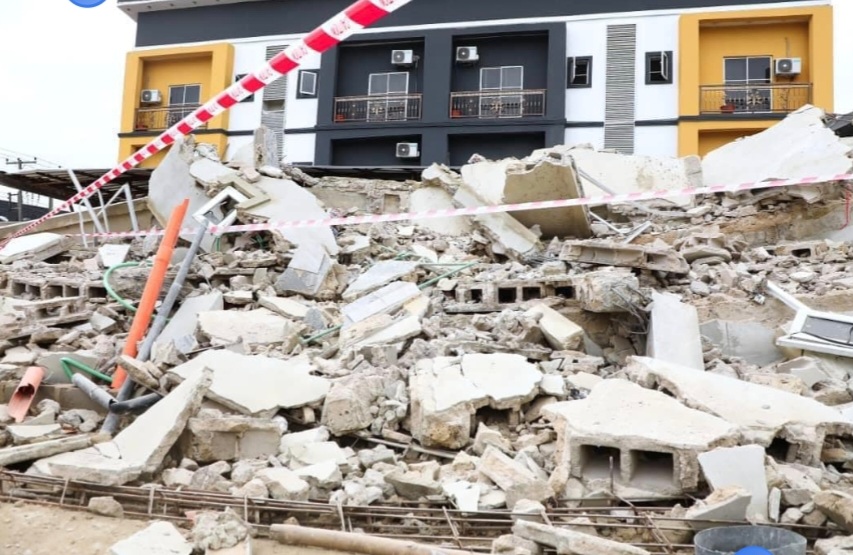 2-Story Structure Collapses In Port Harcourt